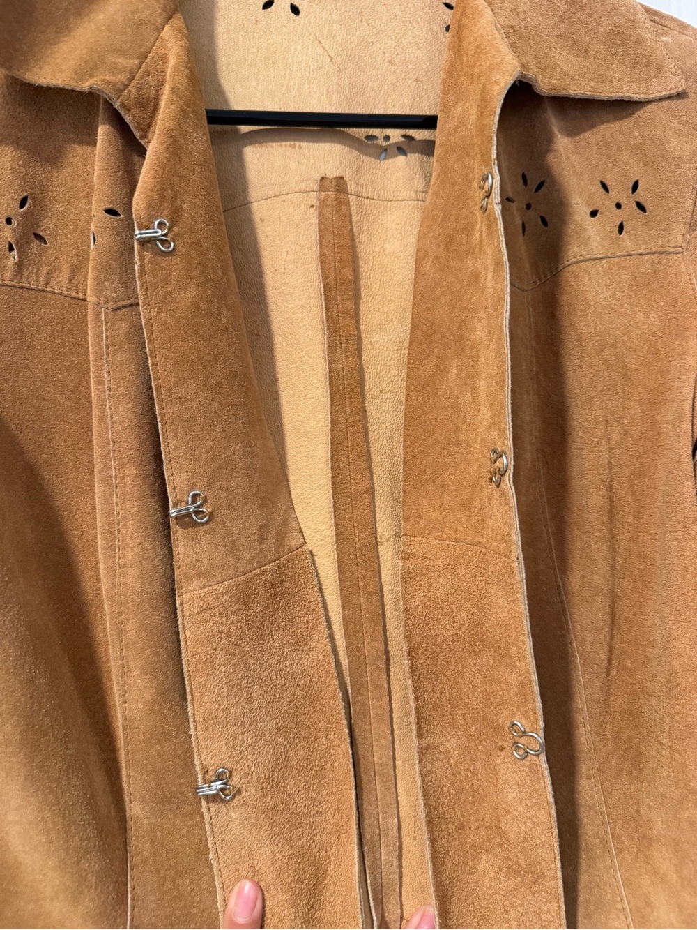 Vintage 100% Leather Suede Jacket - Picture 2 of 11